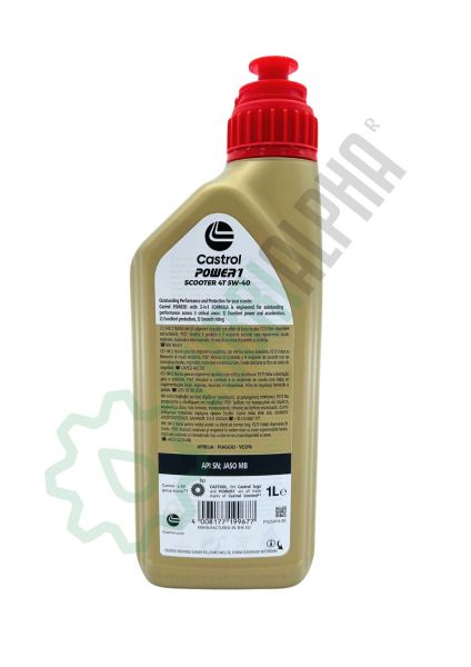 105958 OLIO MOTORE SCOOTER POWER 4T MOTUL 5W40 100% SINTETICO 1LT - Foto 12