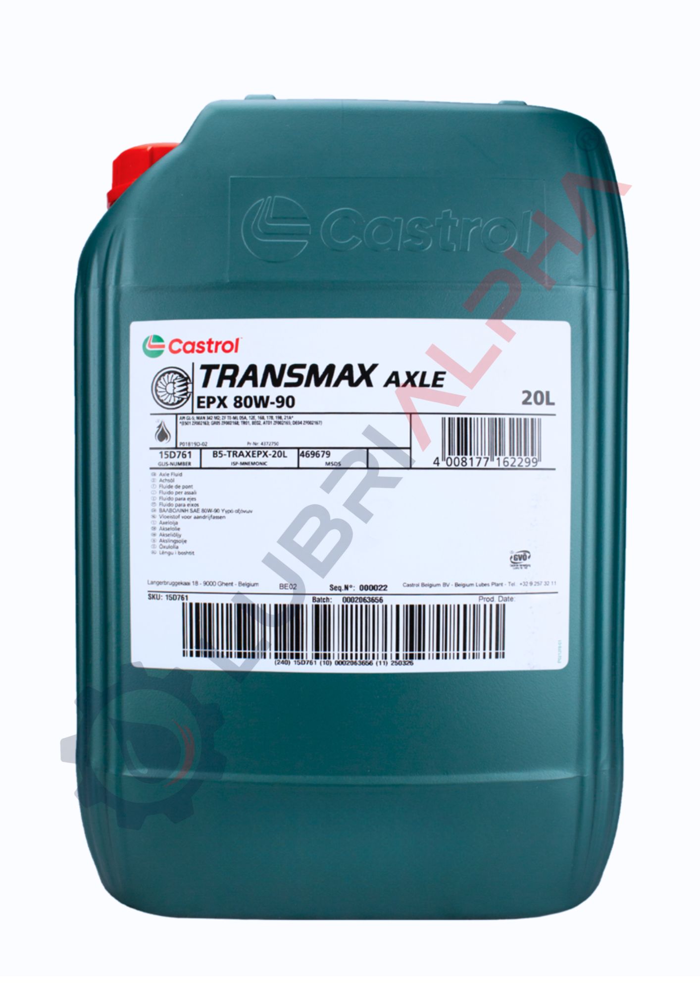TRANSMAX AXLE EPX 80W90 20L