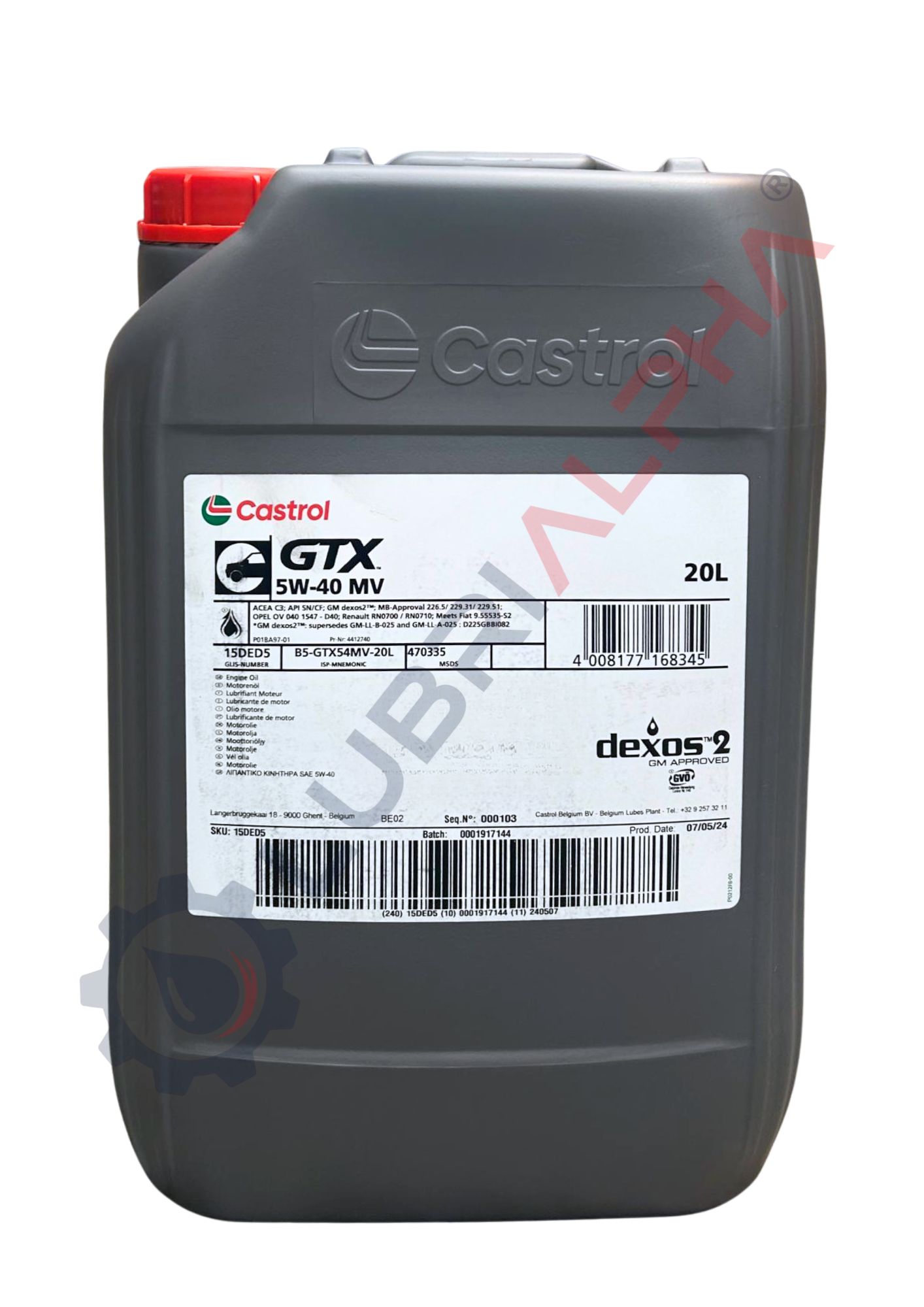 GTX 5W40 MV 20L