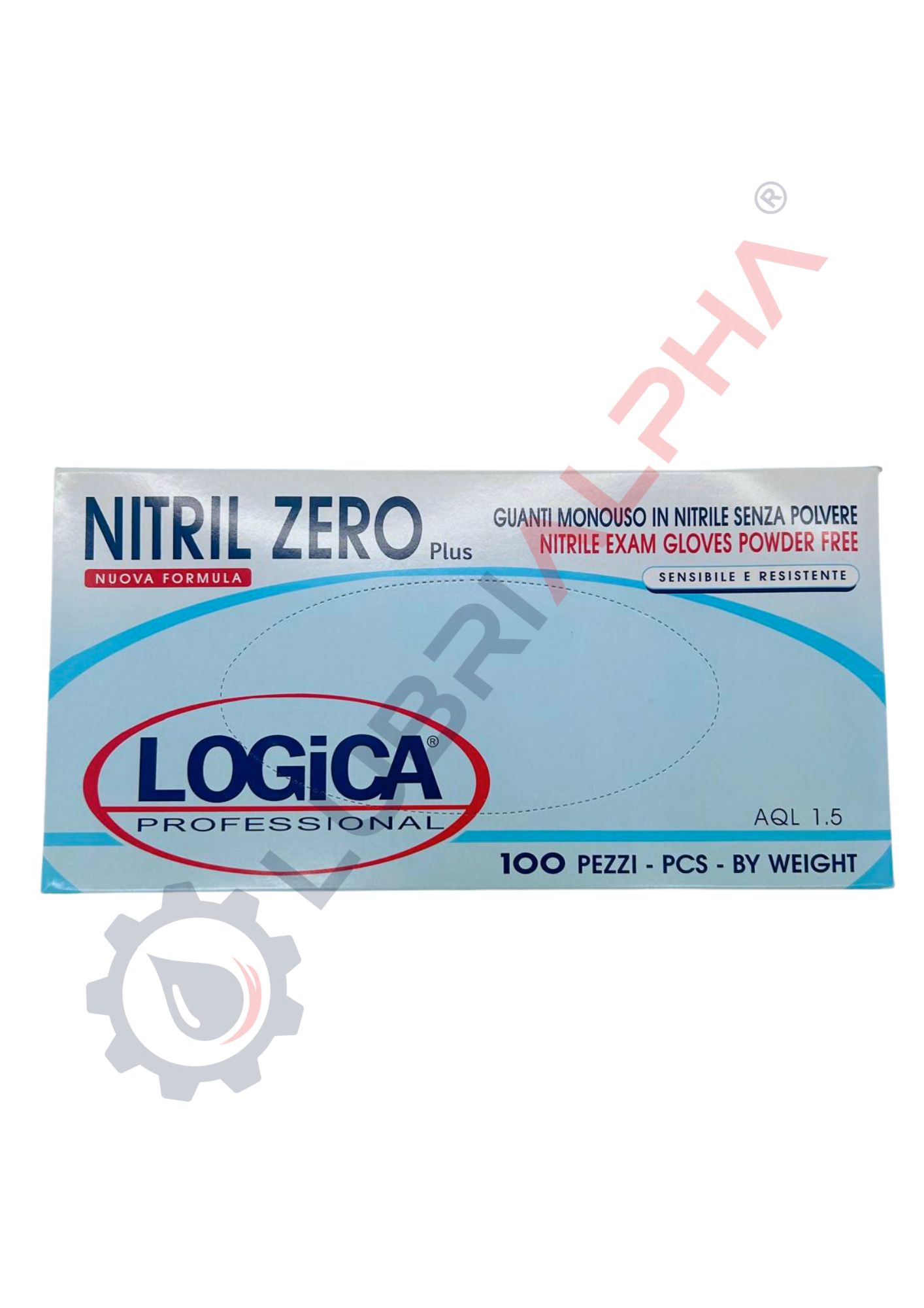 GUANTI NITRIL BLU SENZA POLVERE CF. 100