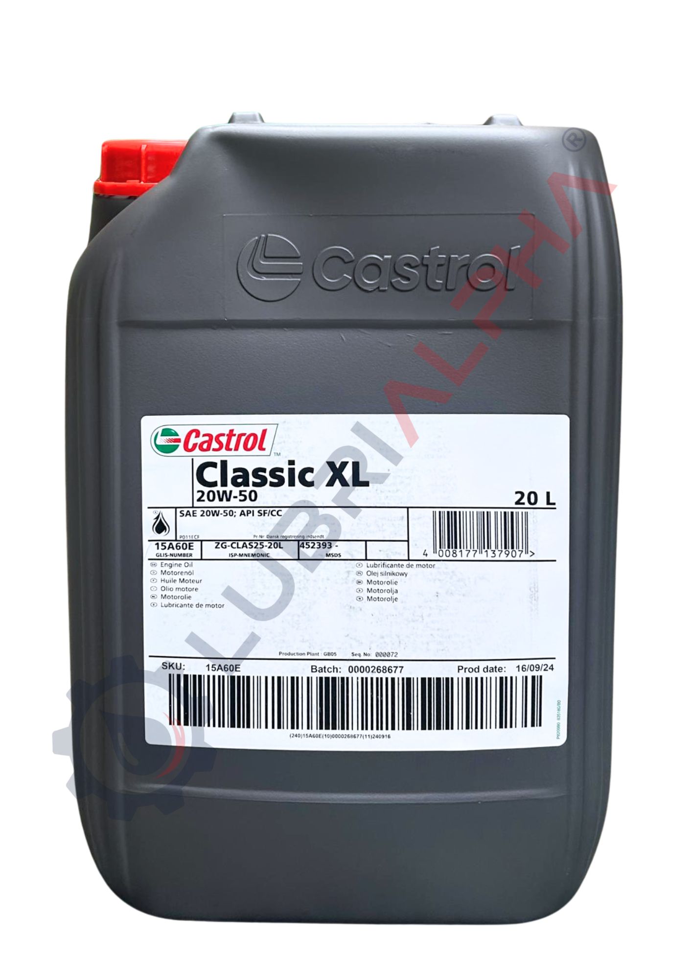 Castrol Classic XL 20w-50 20 L - Olio Motore Minerale per Auto e Moto d\'Epoca   Protezione Superiore