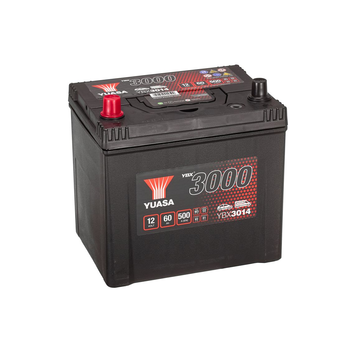 YBX3014 12V 60Ah 500A Yuasa