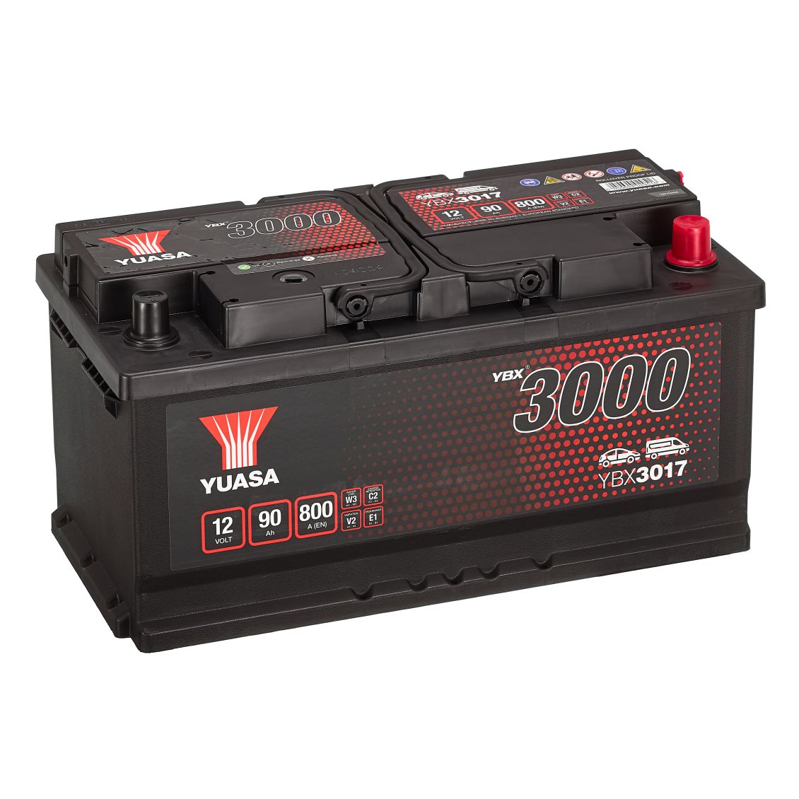 YBX3017 12V 90Ah 800A Yuasa SMF