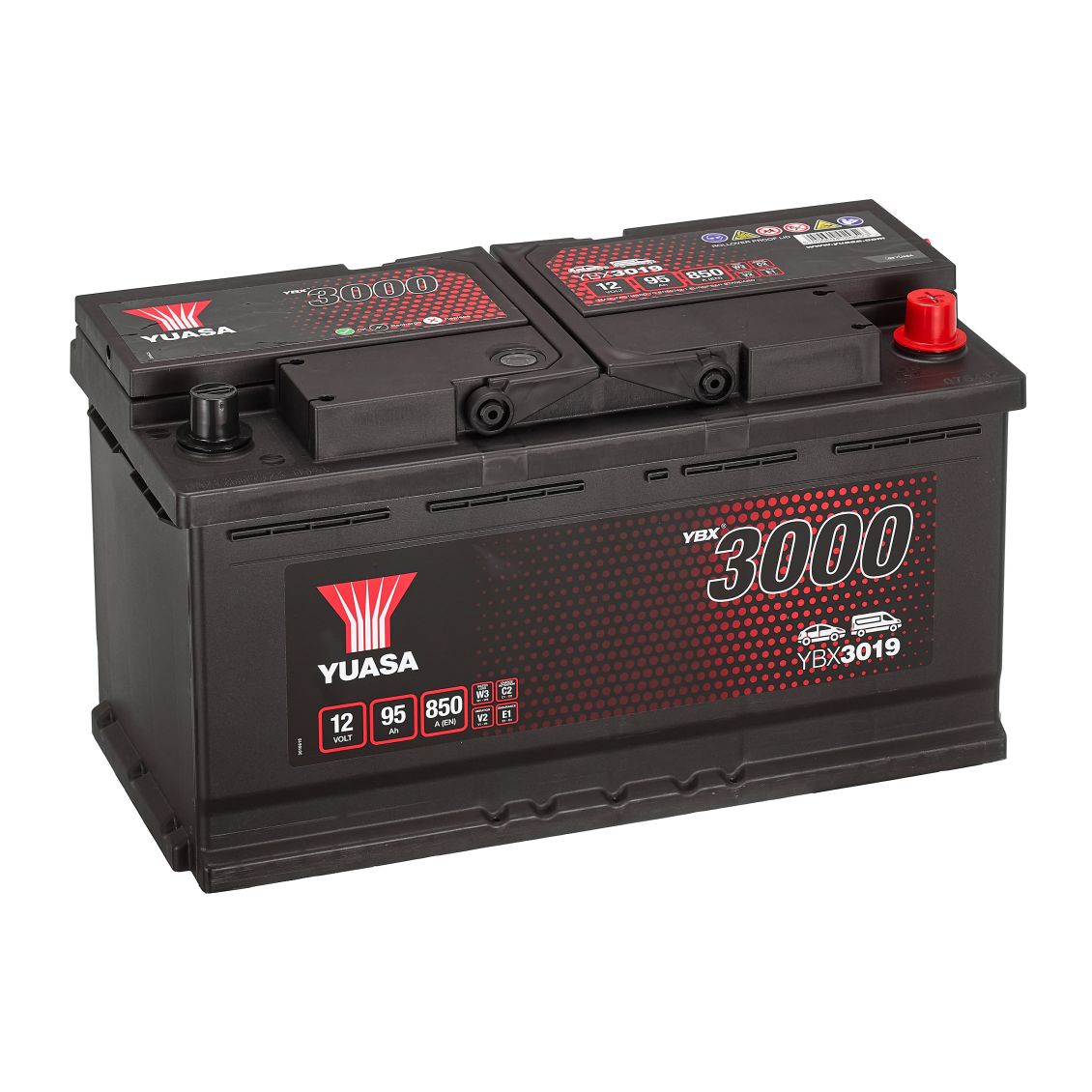 YBX3019 12V 95Ah 850A Yuasa SMF