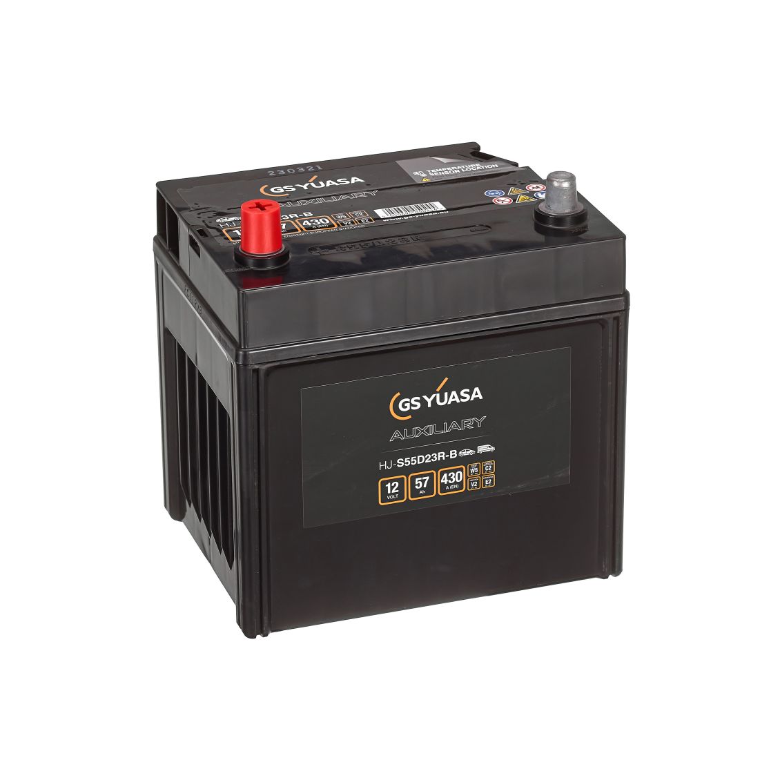HJ-S55D23R 12V 57Ah 430A GS Yuasa Auxili